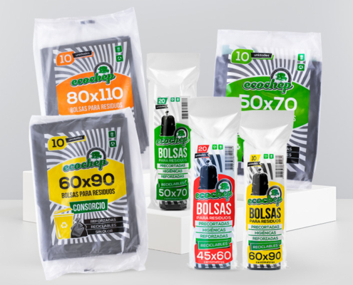 Ecochep Argentina - Bolsas para residuos en rollo y sobres.